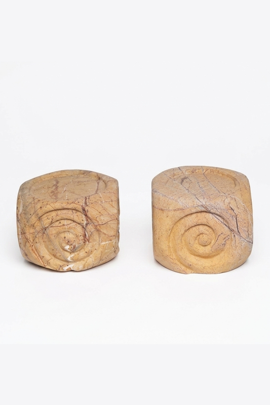 Bidasar Brown Fossil Scroll