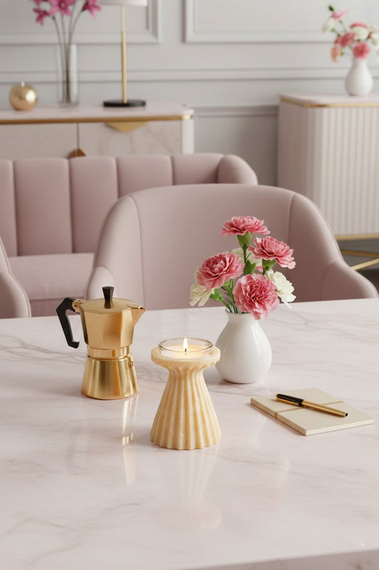 Makrana Pink Fluted Pine