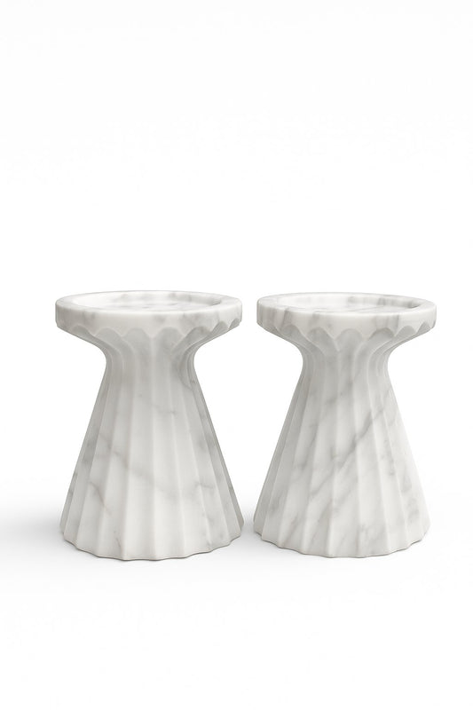 Italian Statuario Special Lines Fluted Pine