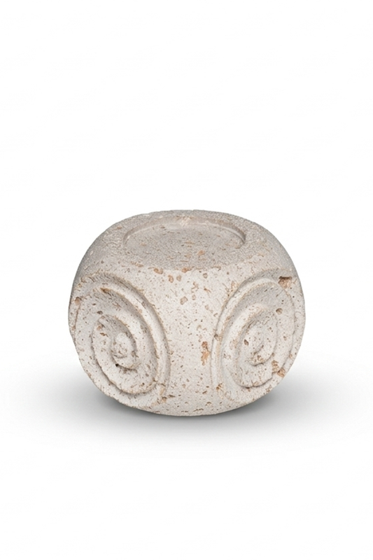 OFF-WHITE FOSSIL SCROLL